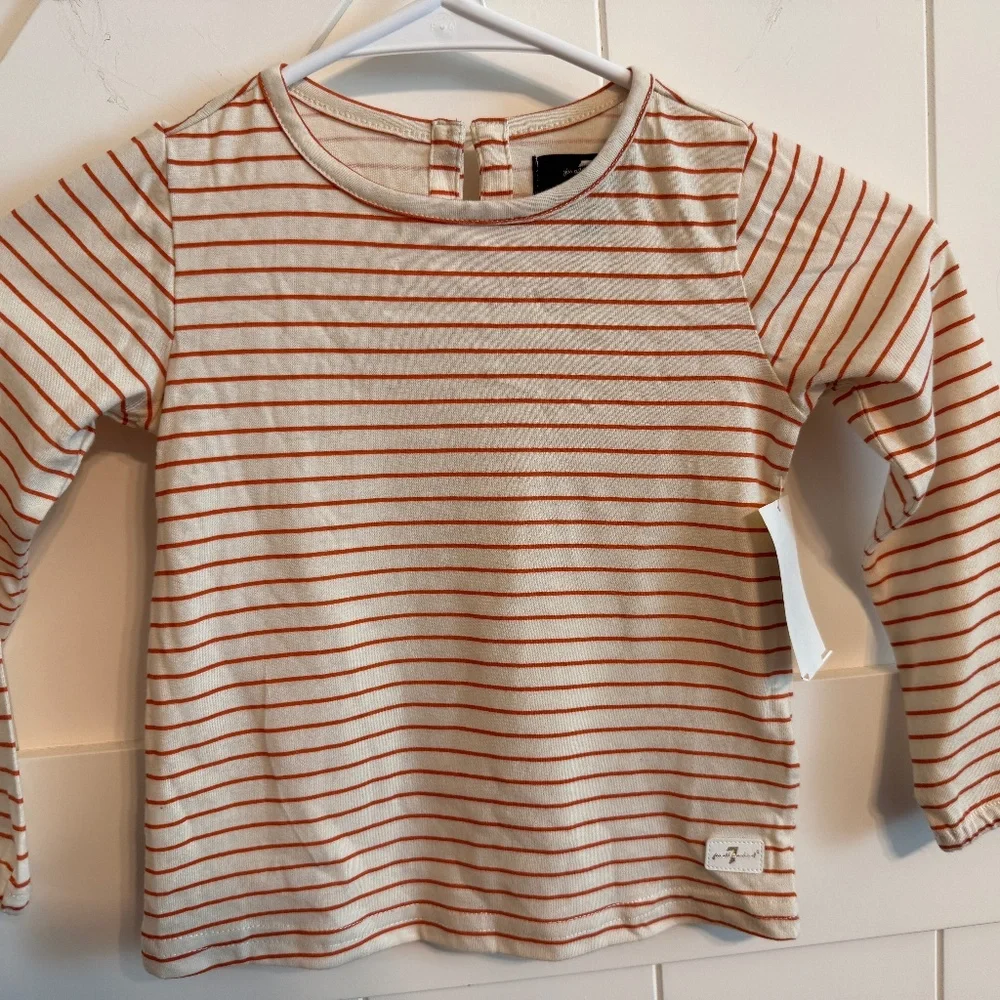 For All Mankind Kids Size 3T NWT Long Sleeve Top Shirt